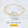 Nordic Minimalist Golden-Rim Glass Fruit Bowl and Salad Plate Set Nordic Minimalist Golden-Rim Glass Fruit Bowl and Salad Plate Set