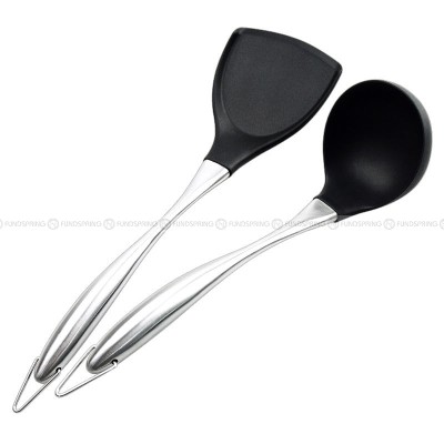 Stainless Steel Cooking Utensils Non-stick Silicone Spatula/Ladle Stainless Steel Cooking Utensils Non-stick Silicone Spatula/Ladle