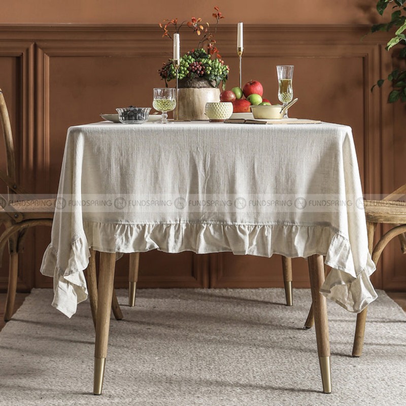 Polperro Tablecloth Lotus Leaf Table Cover Pastoral Table Clothes Polperro Tablecloth Lotus Leaf Table Cover Pastoral Table Clothes