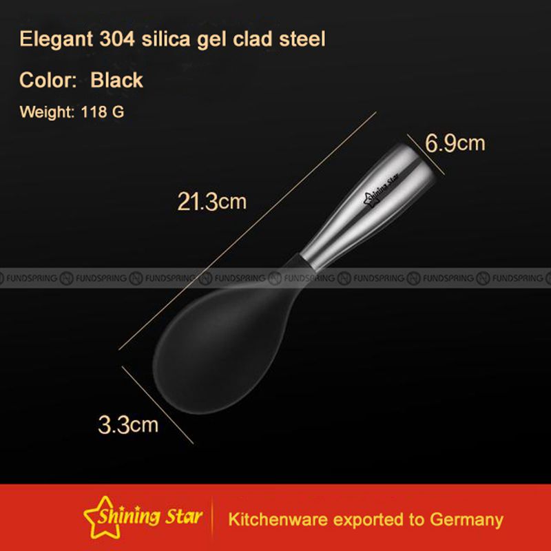 304 Silicone Rice Spoon Rice Cooker Stand-up Rice Shovel 304 Silicone Rice Spoon Rice Cooker Stand-up Rice Shovel