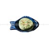 Blue Glaze Ceramic Seasoning Dish Small Fish-shape Dipping Saucer Blue Glaze Ceramic Seasoning Dish Small Fish-shape Dipping Saucer