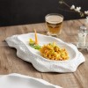 Ceramic White Plate Artistic Conception Tableware Oyster Platter Ceramic White Plate Artistic Conception Tableware Oyster Platter
