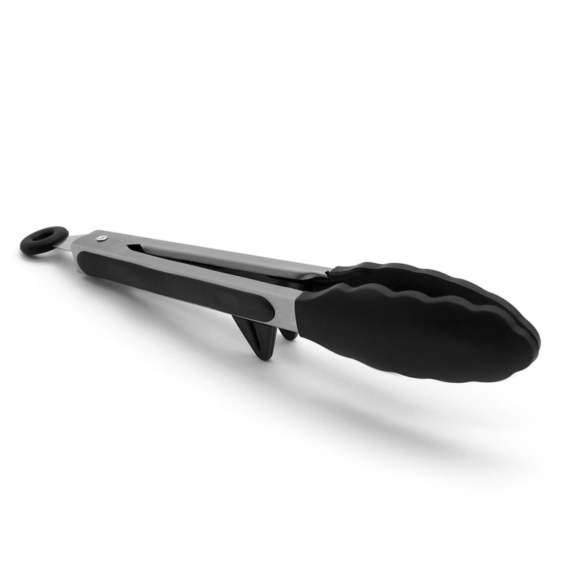 Food Clips Stainless Steel Bread Food Tongs Outdoor BBQ Tools with Pad Food Clips Stainless Steel Bread Food Tongs Outdoor BBQ Tools with Pad