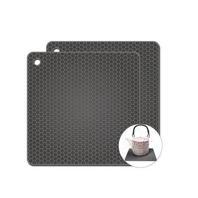 Honeycomb Design Silicone Square Insulation Pad - Non-Slip and Anti-Ironing Protection Honeycomb Design Silicone Square Insulation Pad - Non-Slip and Anti-Ironing Protection