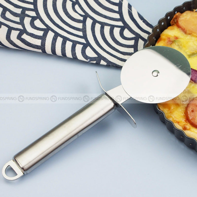 Stainless Steel Pizza Wheel Knife Pizza Chopping Cutter Pizza Hob