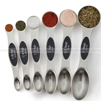 Stainless Steel Baking Scale Measuring Spoon Set Magnetic Attraction Stainless Steel Baking Scale Measuring Spoon Set Magnetic Attraction