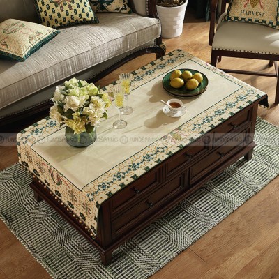 Lucky Autumn Tablecloth Table Cover Pastoral Decorative Desk Mat Lucky Autumn Tablecloth Table Cover Pastoral Decorative Desk Mat