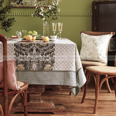 Hoopoe Tablecloth Vintage Tablecloth Thickened Spun Linen Table Cover Hoopoe Tablecloth Vintage Tablecloth Thickened Spun Linen Table Cover