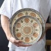 Ceramic Bohemian Dinnerware Set Creative Pattern Shallow Dinner Plate