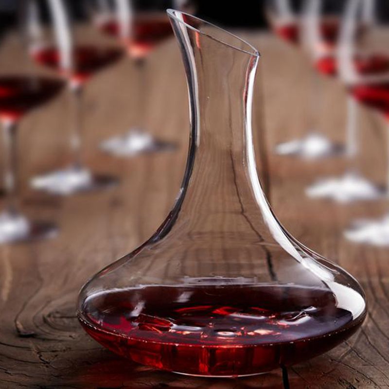Bevel Wine Decanter Crystal Glass Quick Decanter with Handle Whisky Bottle Bevel Wine Decanter Crystal Glass Quick Decanter with Handle Whisky Bottle