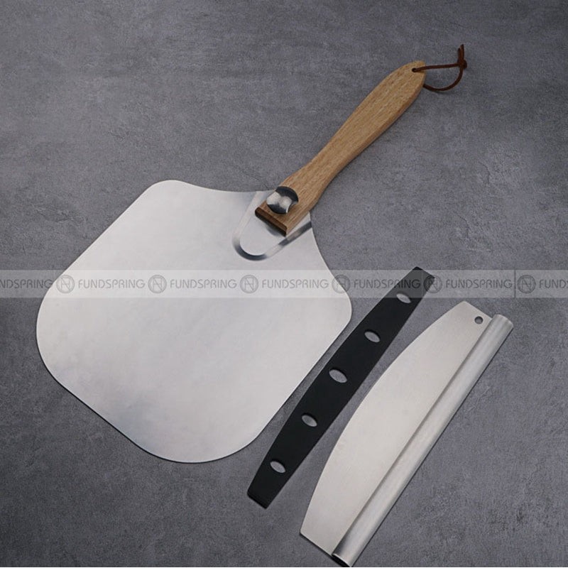 Baking Tools Folding Pizza Spatula Transfer Shovel Half Circle Cutter