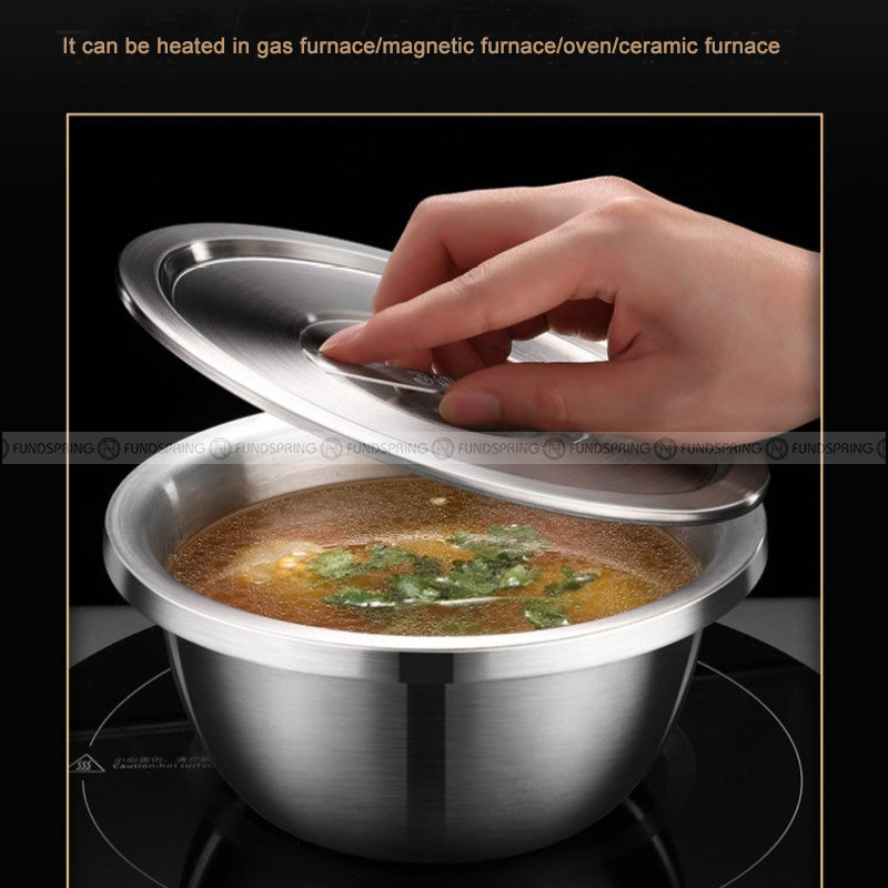 Seasoning Basin Thickened Stainless Steel Basin Cooking Basin Big Bowl