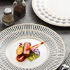Nordic White-grey-gold Dinner Plate Weiss Series Ceramic Electroplating Shallow Plate Nordic White-grey-gold Dinner Plate Weiss Series Ceramic Electroplating Shallow Plate