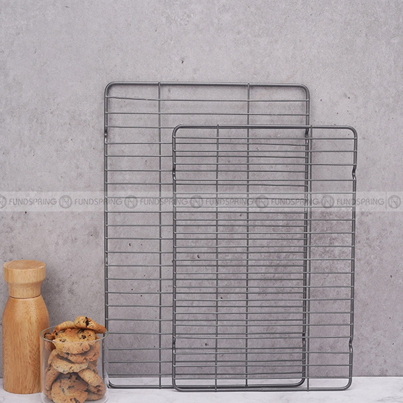 Oven-Safe Stainless Steel Wire Rack Set for Cooking and Cooling - Perfect Size, No Warping, Grid Design, Easy to Clean