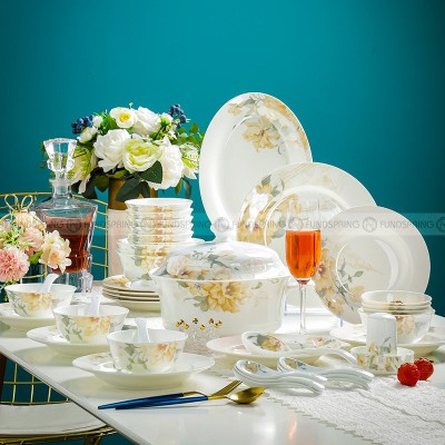 Romantic Trip Hand-made Tableware Set Ceramic Dinnerware Set 48 Pcs Romantic Trip Hand-made Tableware Set Ceramic Dinnerware Set 48 Pcs