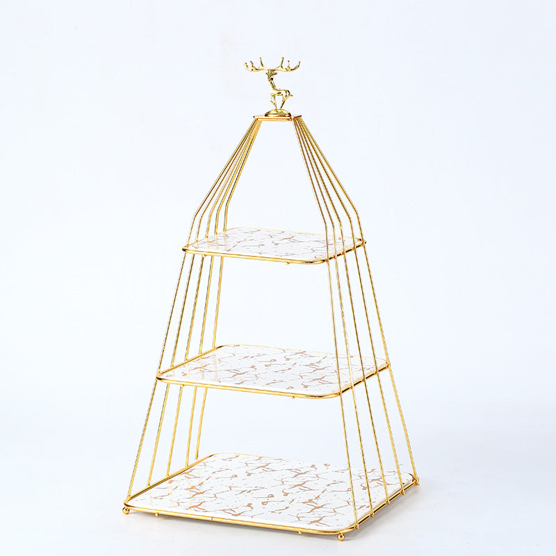 Multi-layer Pastry Fruit Plate Storage Rack Afternoon Tea Cupcake Display Stand Multi-layer Pastry Fruit Plate Storage Rack Afternoon Tea Cupcake Display Stand