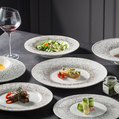 Mocaa Stone Series Phnom Penh Tableware Ceramic Dinnerware Flat Plate Mocaa Stone Series Phnom Penh Tableware Ceramic Dinnerware Flat Plate