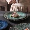 Ceramic Kiln Change Tableware Sunflower Shaped Shallow Flat Plate