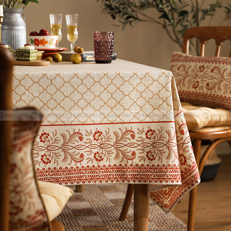 Chamonix Tablecloth Pastoral Desk Cover Cotton Linen Table Cloth Chamonix Tablecloth Pastoral Desk Cover Cotton Linen Table Cloth