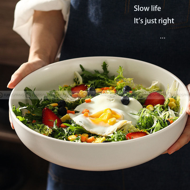Creative Tableware Ceramic Round Bowl Big Soup Bowl Colors Deep Plate 10" Creative Tableware Ceramic Round Bowl Big Soup Bowl Colors Deep Plate 10"