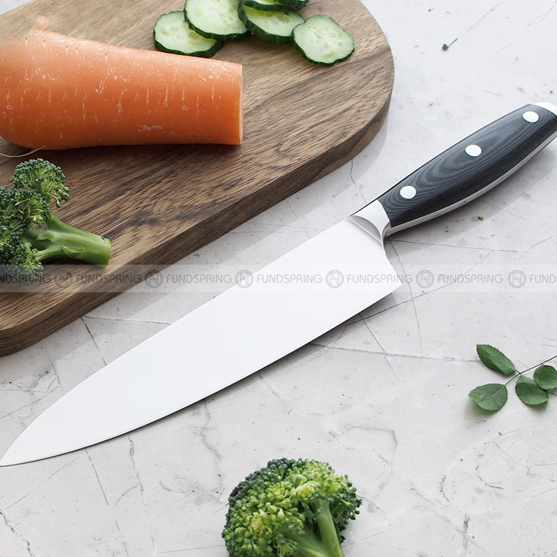 8-Inch Kitchen Knife Stainless Steel Kitchen Knife Mirror Light Blade 8-Inch Kitchen Knife Stainless Steel Kitchen Knife Mirror Light Blade