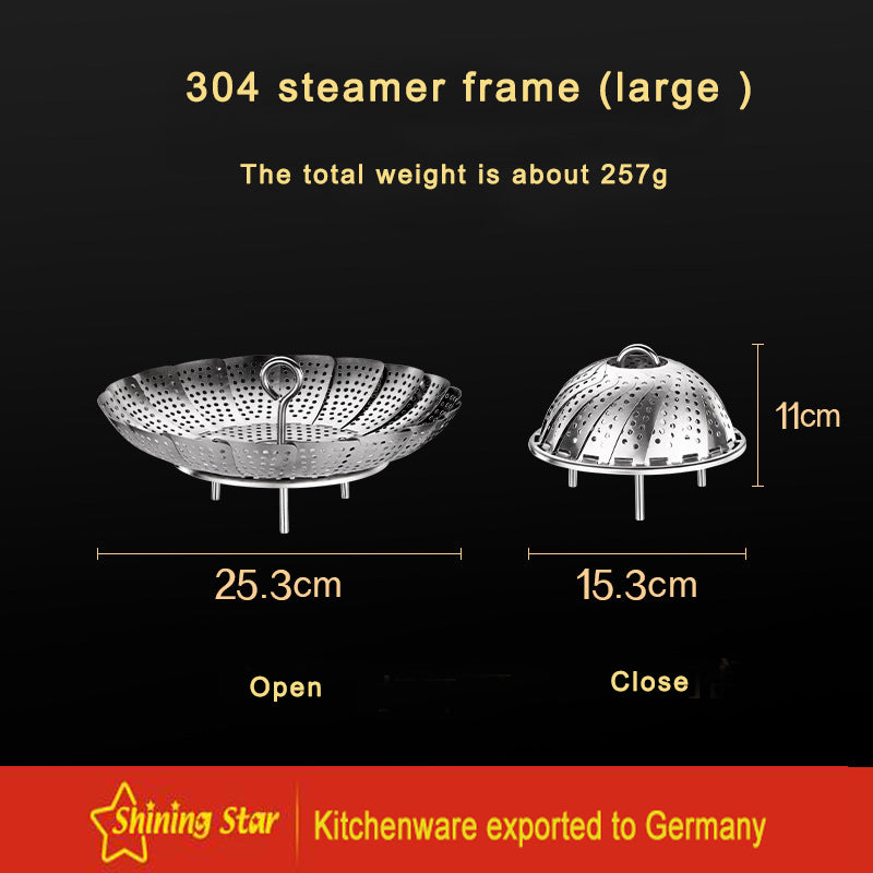Foldable Steamer Frame Sttainless Steel Steamer Rack Steamer Insert Foldable Steamer Frame Sttainless Steel Steamer Rack Steamer Insert