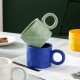 세라믹 머그컵 크리 에이 티브 워터 컵 간단하고 실용적인 커피 컵 400ml