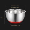 Stainless Steel Splash-proof Basin Silicone Bottom Egg Beating Basin Stainless Steel Splash-proof Basin Silicone Bottom Egg Beating Basin