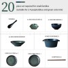 Kiln Change Ceramic Tableware Classical Blue/Green Dinnerware Set