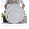 Black White Frosted Dinner Plate Large Serving Plate Display Plate Black White Frosted Dinner Plate Large Serving Plate Display Plate