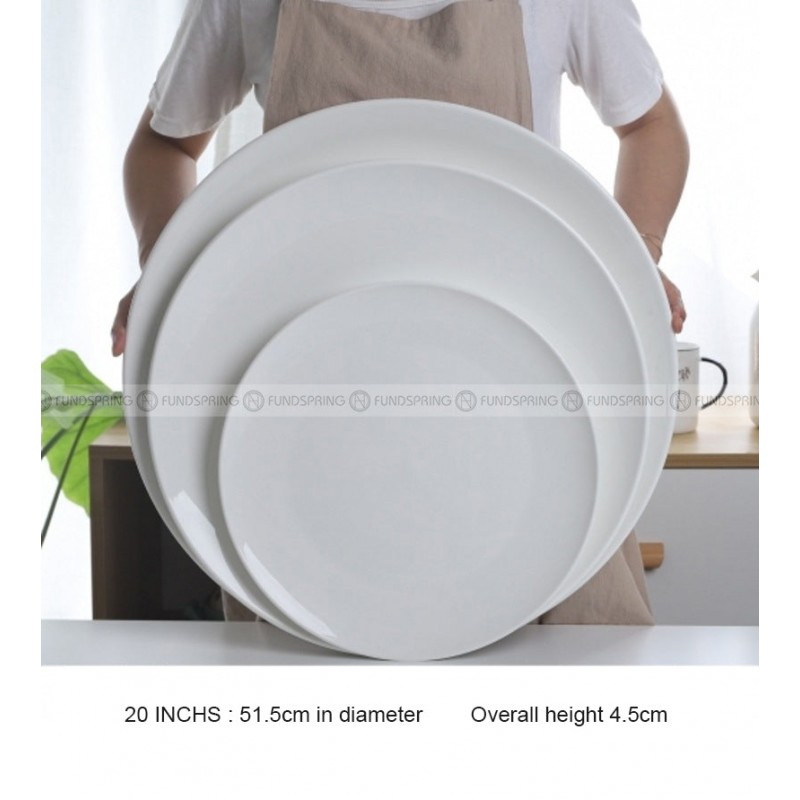 Black White Frosted Dinner Plate Large Serving Plate Display Plate Black White Frosted Dinner Plate Large Serving Plate Display Plate