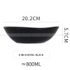 Japanese Ceramic Tableware Irregular Matte Ramen Bowl Deep Salad Plate Japanese Ceramic Tableware Irregular Matte Ramen Bowl Deep Salad Plate
