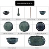 Kiln Under glazed Ceramic Tableware Creative Lotus Leaf Tableware Set Kiln Under glazed Ceramic Tableware Creative Lotus Leaf Tableware Set