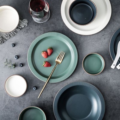 Ceramic Dinnerware Modern Minimalist Tableware Porcelain Bowls Plates Ceramic Dinnerware Modern Minimalist Tableware Porcelain Bowls Plates