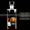 Sealed Crystal Glass Wine Bottle Beautiful Shape Liquor Storage Bottle