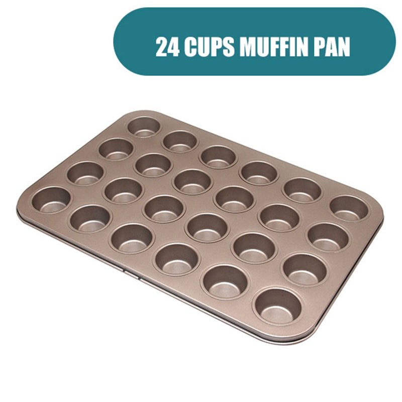 GlideBake Non-Stick Coating Baking Pan: Cupcake, Muffin, and Egg Tart Mold GlideBake Non-Stick Coating Baking Pan: Cupcake, Muffin, and Egg Tart Mold