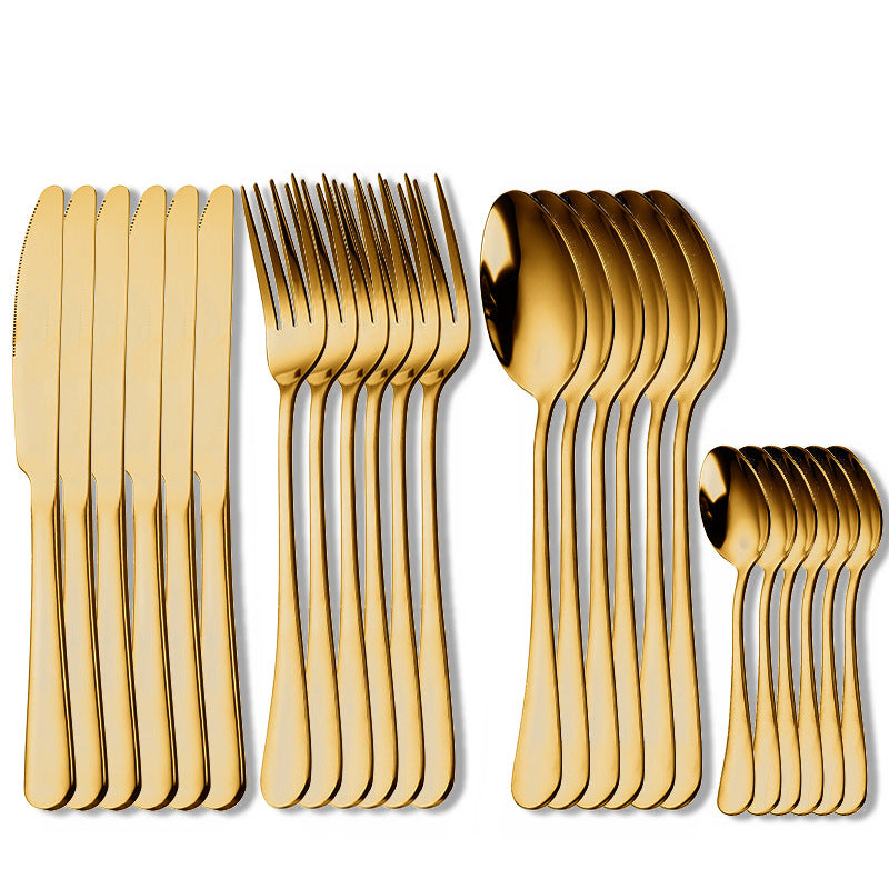 Cutlery Set 24 Pcs Knife, Fork, Spoon, Tableware Set 401 Stainless Steel Dining Set Cutlery Set 24 Pcs Knife, Fork, Spoon, Tableware Set 401 Stainless Steel Dining Set