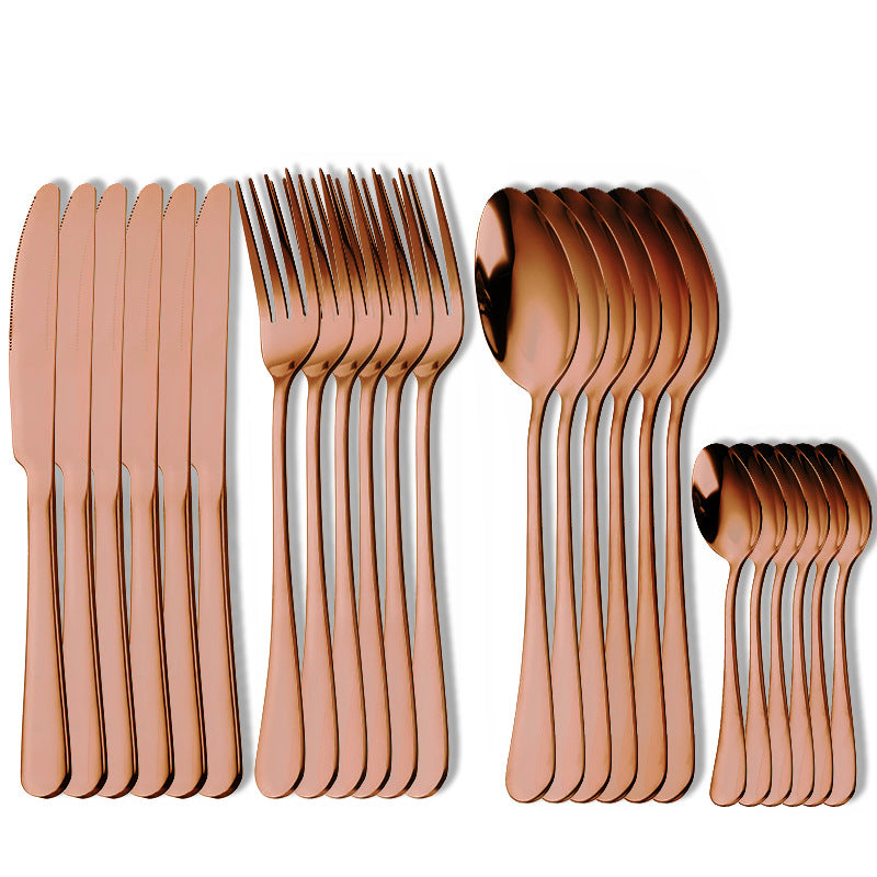 Cutlery Set 24 Pcs Knife, Fork, Spoon, Tableware Set 401 Stainless Steel Dining Set Cutlery Set 24 Pcs Knife, Fork, Spoon, Tableware Set 401 Stainless Steel Dining Set