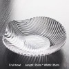 Leaf Pattern Crystal Glass Bowl And Plate Fruit Bucket Salad Bowl Leaf Pattern Crystal Glass Bowl And Plate Fruit Bucket Salad Bowl