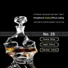 Sealed Crystal Glass Wine Bottle Beautiful Shape Liquor Storage Bottle