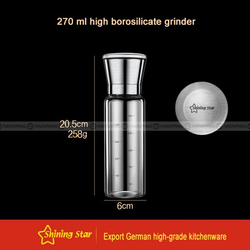 Borosilicate Glass Bottle Pepper And Salt Mills Seasoning Bottle Borosilicate Glass Bottle Pepper And Salt Mills Seasoning Bottle