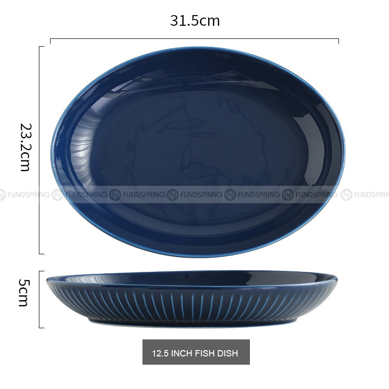 Nordic Tableware Vertical Stripes Dinnerware Ceramic Bowls Plates Nordic Tableware Vertical Stripes Dinnerware Ceramic Bowls Plates