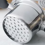 Silicone Handle Potato Puree Press with 3 Filter Holes - Mashed Potato Maker Silicone Handle Potato Puree Press with 3 Filter Holes - Mashed Potato Maker