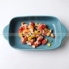 Ceramic Binaural Baking Tray Macaron Color Microwave Oven For Baking Ceramic Binaural Baking Tray Macaron Color Microwave Oven For Baking