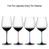 Bordeaux/Burgundy Stemware Goblet Glass With Colorful Cup Handle Bordeaux/Burgundy Stemware Goblet Glass With Colorful Cup Handle