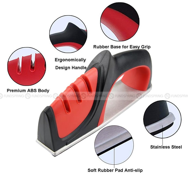 Kitchen Three Slot Manual Knife Sharpener Handheld Sharpening Tool Kitchen Three Slot Manual Knife Sharpener Handheld Sharpening Tool