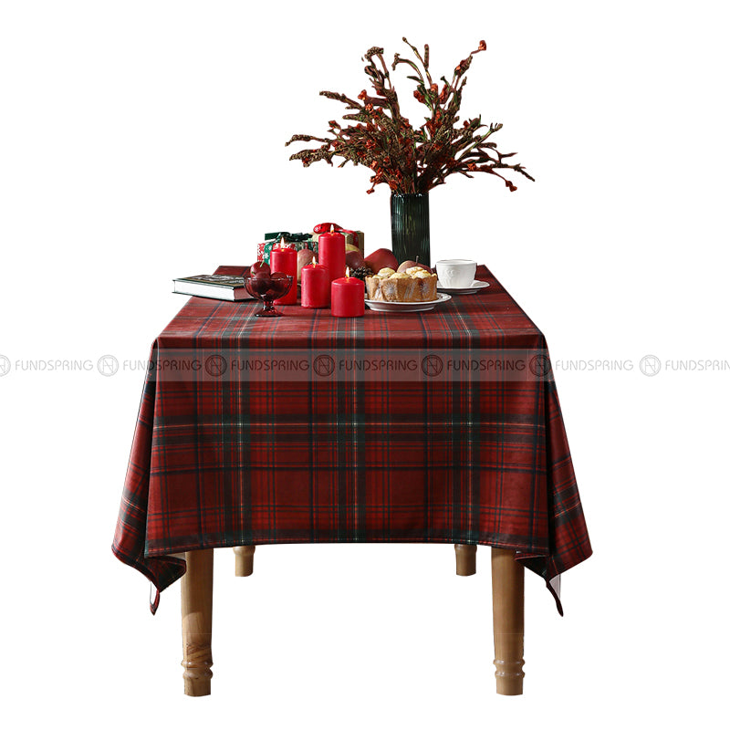 Lapland Tablecloth Christmas Table Cover Red Gingham Table Clothes Lapland Tablecloth Christmas Table Cover Red Gingham Table Clothes