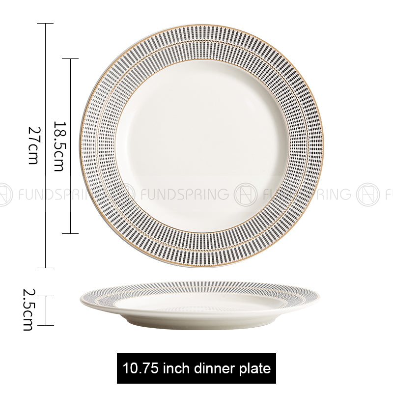 Weiss Series Straw Hat Dish Restaurant Dinnerware Shallow Plate Weiss Series Straw Hat Dish Restaurant Dinnerware Shallow Plate