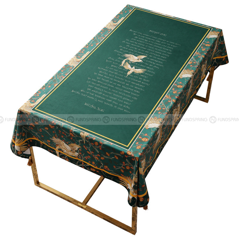 Waddesdon Manor Tablecloth Light Luxury Desk Cover Velvet Table Cloth Waddesdon Manor Tablecloth Light Luxury Desk Cover Velvet Table Cloth