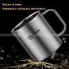304 Stainless Steel Cup Anti-drop With Handle Lid Coffee Mug